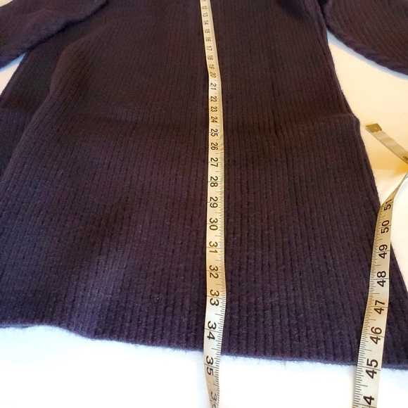 NWT Ann Taylor Lace Up Neck Dark Navy Sweater Dress Sz SP - Picture 6 of 11